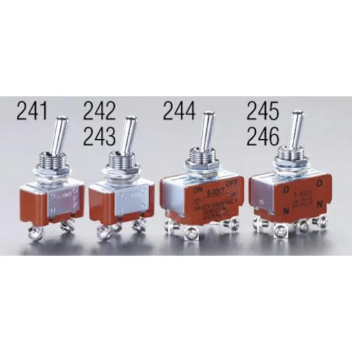 NKKスイッチズ 2極単投/トグルスイッチ 125V/15A EA940DH-244 4548745174182【別送品】