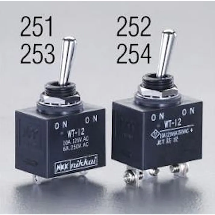 NKKスイッチズ 125V/10A 単極双投/トグルスイッチ(防水型) EA940DH-252 4548745174236(CDC)【別送品】