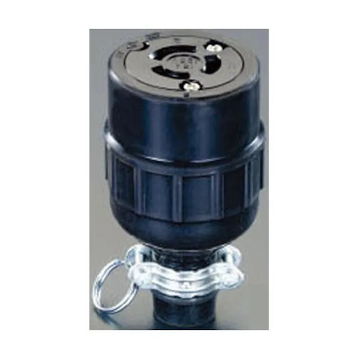 明工社 AC125V/15A コネクター(接地2P) EA940BC-2 4548745174656(CDC)【別送品】