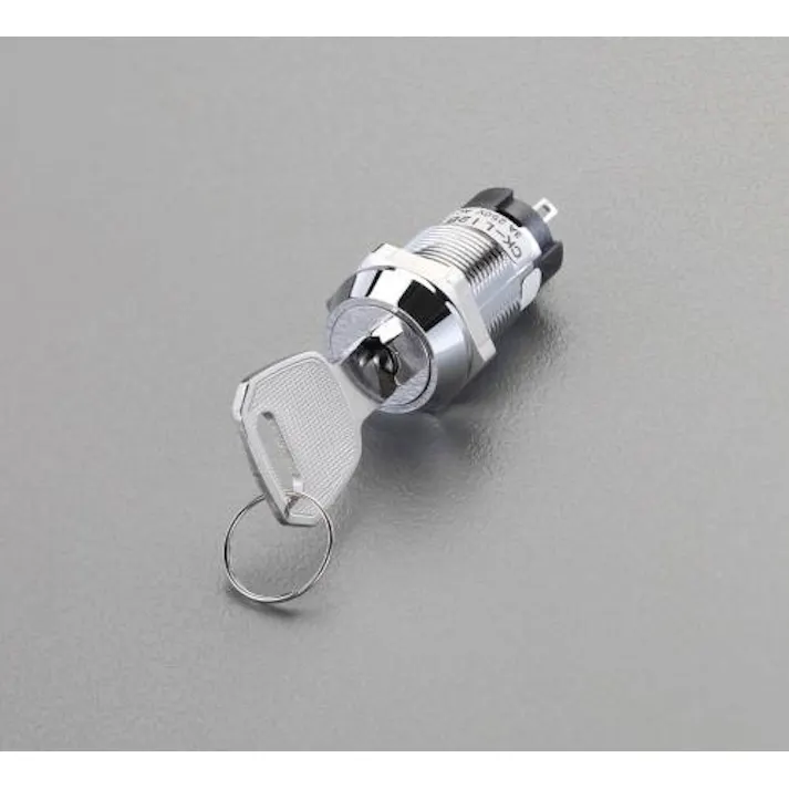 NKKスイッチズ 250V/ 3A 単極双投/キーロックスイッチ EA940DH-712 4548745175899(CDC)【別送品】