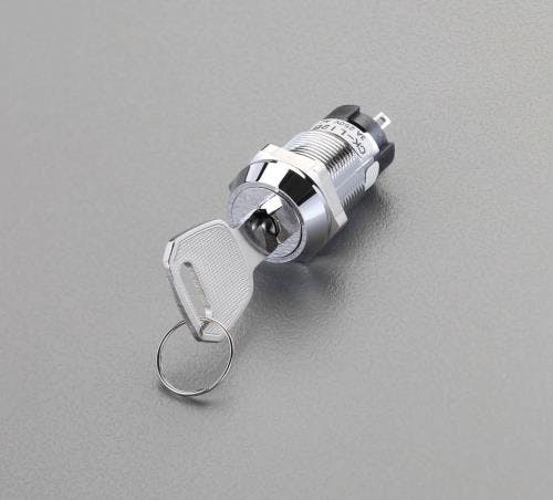 NKKスイッチズ 単極双投/キーロックスイッチ 250V/3A EA940DH-713 4548745175929【別送品】
