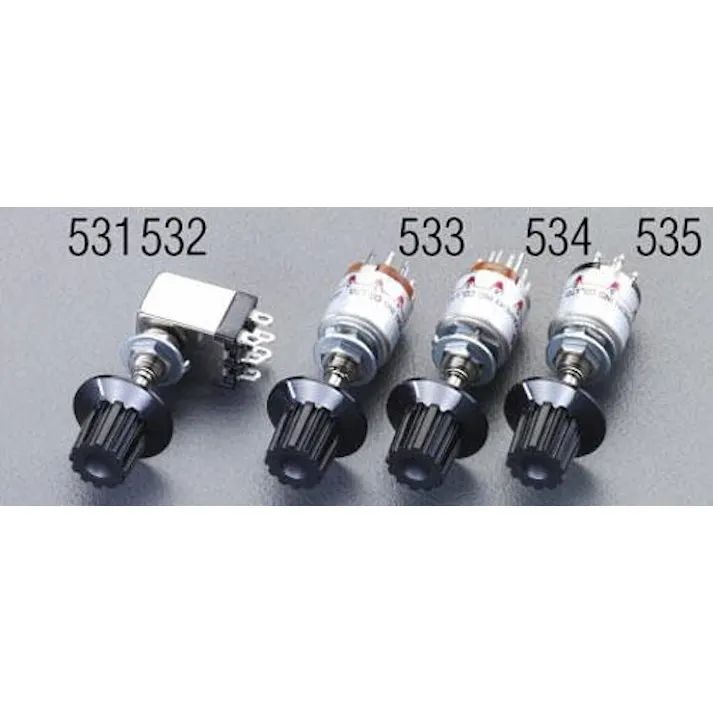 NKKスイッチズ 125V/ 5A 2極双投/超小型 ロータリースイッチ EA940DH-532 4548745176483(CDC)【別送品】