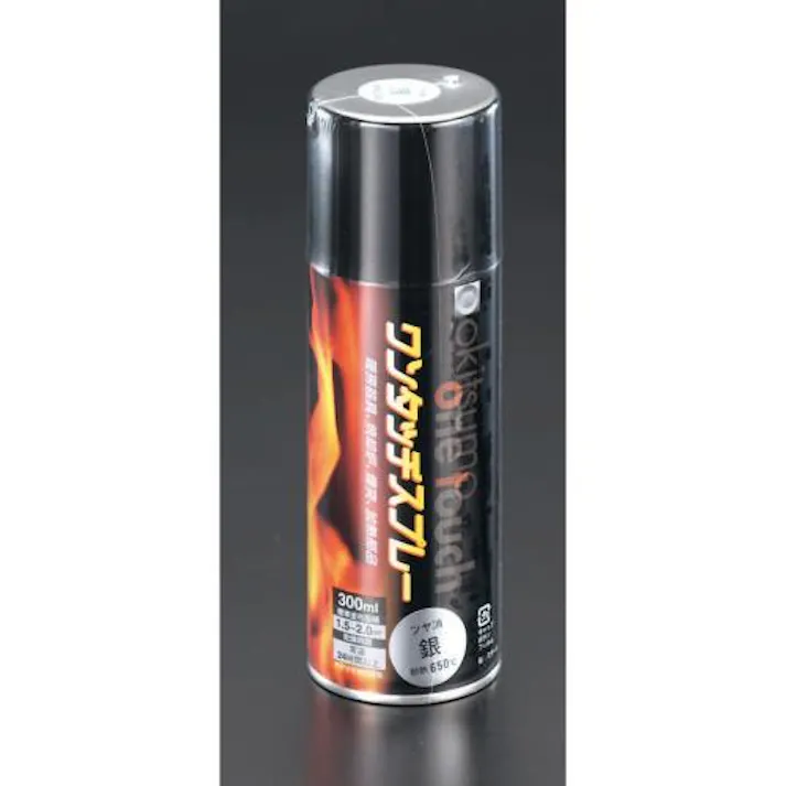 ESCO 300ml 耐熱塗料(半つや/銀) EA942A-1 4548745219609(CDC)【別送品】