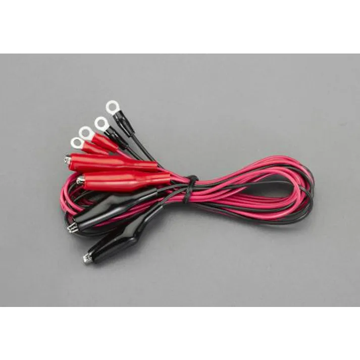 テイシン電機 1000mm/0.3mm2テストリード(クリップ・丸形端子/4本) EA940DT-62 4548745293975(CDC)【別送品】