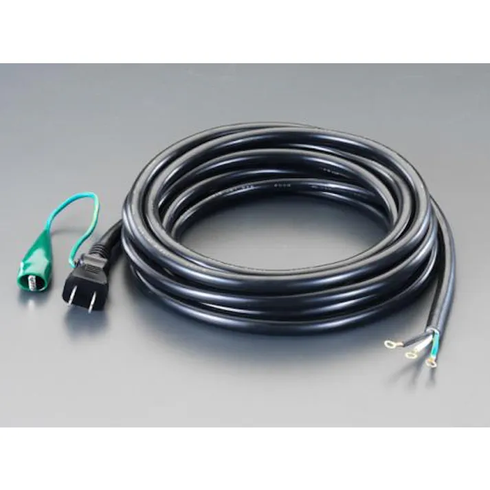 正和電工 125V/15A/ 3m プラグ付コード(アース端子付) EA940AD-3 4548745424836(CDC)【別送品】