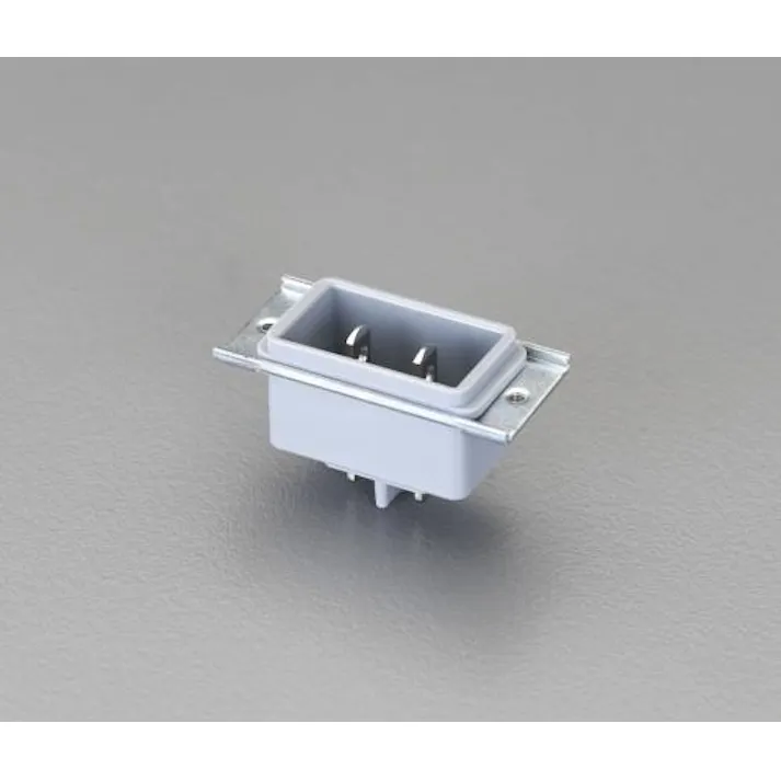 明工社 AC125V/15A 機器取付用インレット(2P) EA940BC-31 4548745425284(CDC)【別送品】