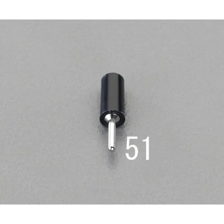 サトーパーツ φ6.5x25mm チップジャック(黒) EA940DP-51 4548745427585(CDC)【別送品】