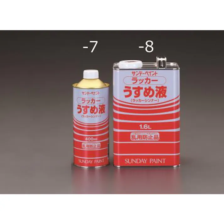 ESCO 1.6L ラッカー系塗料・うすめ液 EA942EP-8 4548745429190(CDC)【別送品】