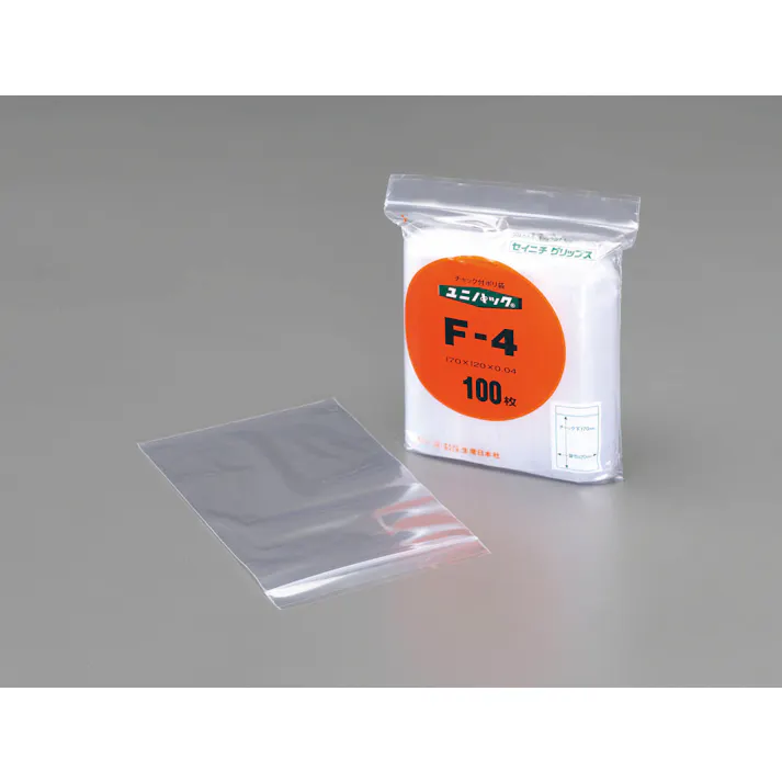 生産日本社(セイニチ) ポリ袋(チャック付/300枚) 55x40mm EA944C-55 4548745429633【別送品】