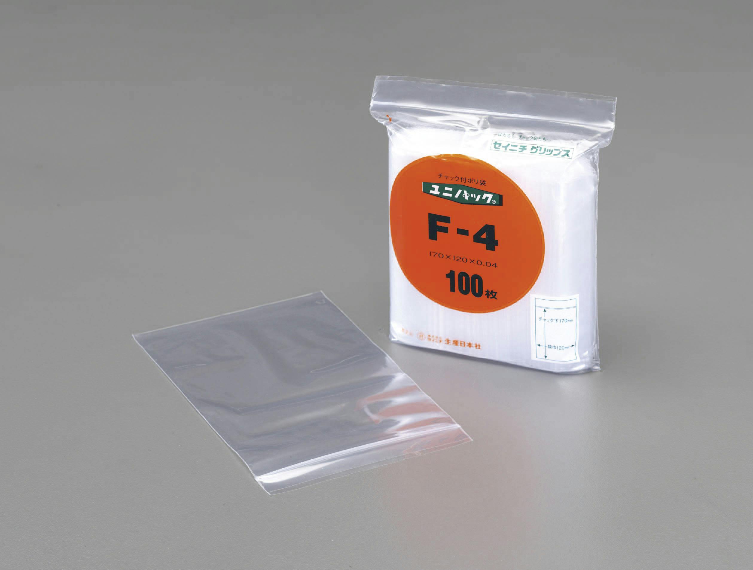 生産日本社(セイニチ) 560x400mm ポリ袋(チャック付/100枚) EA944C-560