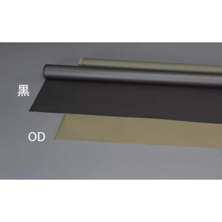 ESCO 1.17× 5m/0.6mm ナイロンシート(裏面PVCコート/黒) EA911AS-101 4548745481990(CDC)【別送品】