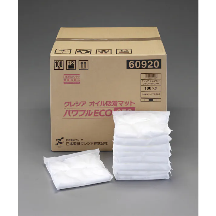 日本製紙クレシア(CRECiA) オイル吸着マット/50枚 500x500x12mm EA929DT-2 4548745573404【別送品】