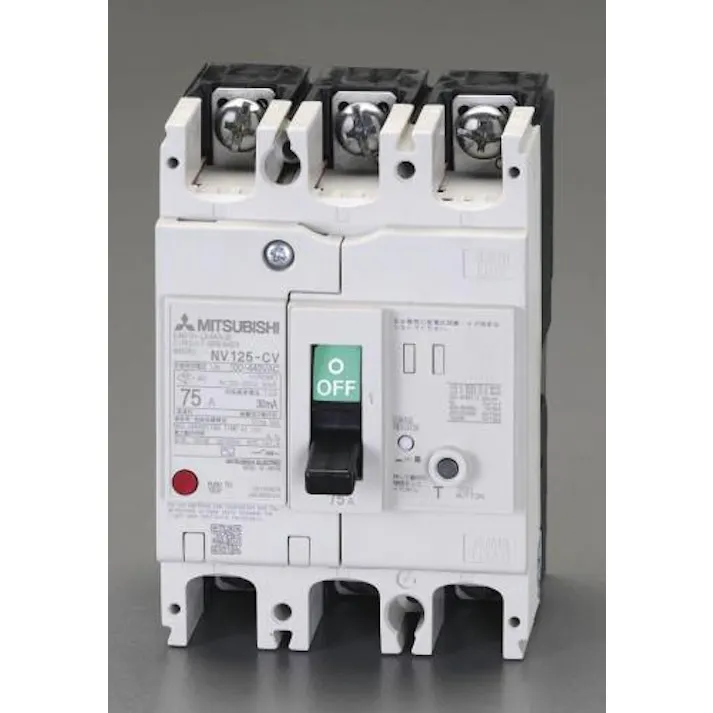 三菱電機 AC100-440V/100A/3極 漏電遮断器(フレーム100) EA940MN-43 4548745599800(CDC)【別送品】