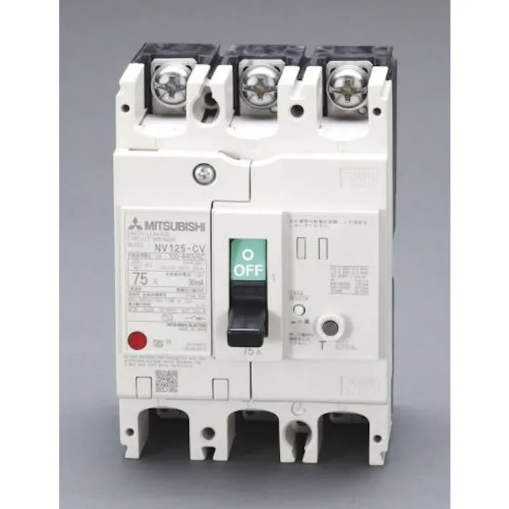 三菱電機 AC100-440V/100A/3極 漏電遮断器(フレーム100) EA940MN-48 4548745599848(CDC)【別送品】