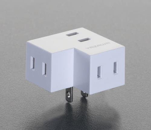 ヤザワコーポレーション L型三口タップ AC125V/15A EA940CD-34 4548745617474【別送品】