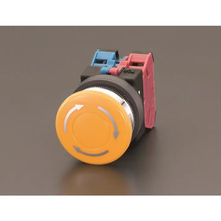 IDEC 1a-1b/30mm プッシュロックターンリセットスイッチ(黄) EA940D-40Y 4548745627015(CDC)【別送品】