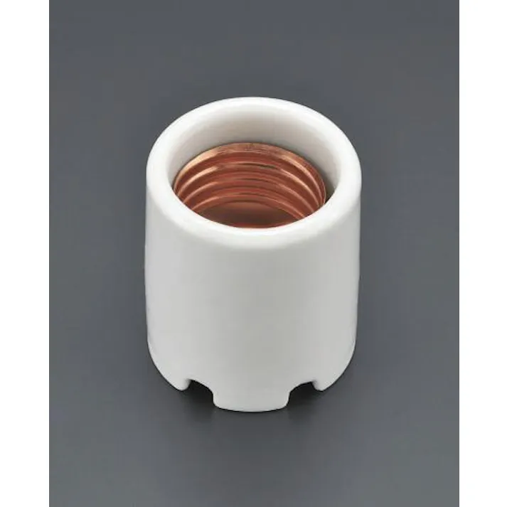 ESCO E 26口金 電球用ソケット(磁器製) EA940C-33 4548745631081(CDC)【別送品】