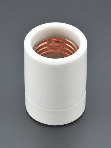 電球用ソケット(二段式・磁器製) E26口金 EA940C-34 4548745631098【別送品】
