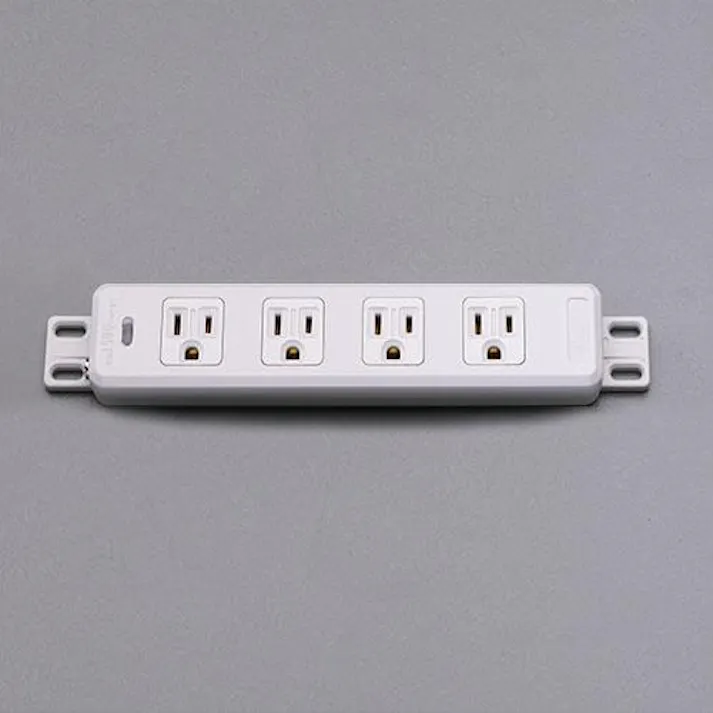 明工社 機器用接地コンセント(4個口) 125V/15A EA940CK-94 4548745747973【別送品】