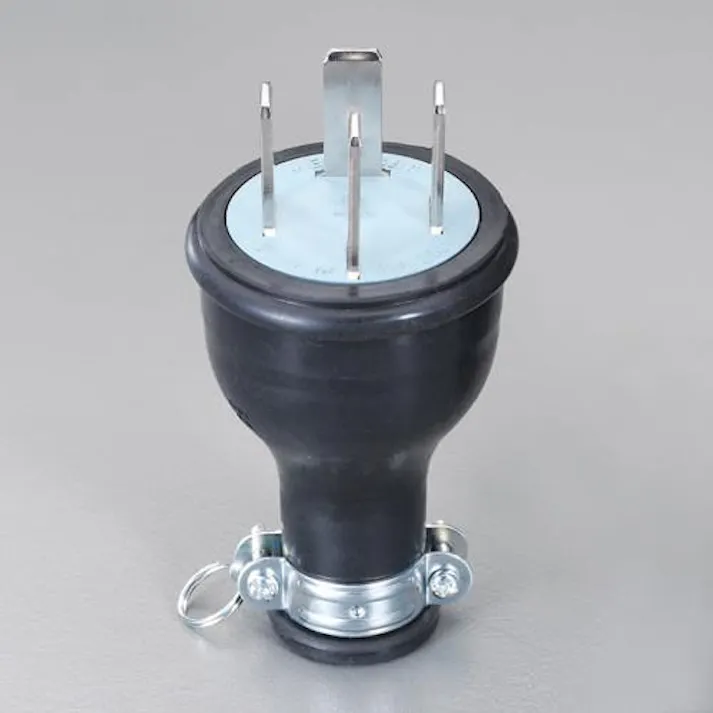 明工社 AC250V/30A 防水型プラグ(接地3P) EA940BH-21 4548745748895(CDC)【別送品】