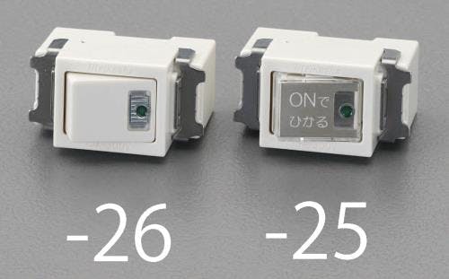 明工社 表示付オンライトスイッチ[片切] 100V/15A EA940CN-25 4548745749359【別送品】