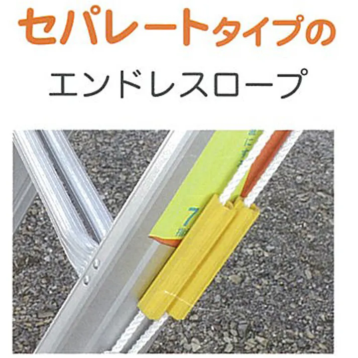 三連はしご(アルミ製) 3.01-6.96m EA902NC-7 4548745873382【別送品】