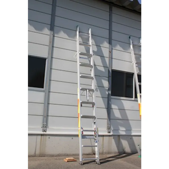 三連はしご(アルミ製) 3.34-7.95m EA902NC-8 4548745873399【別送品】
