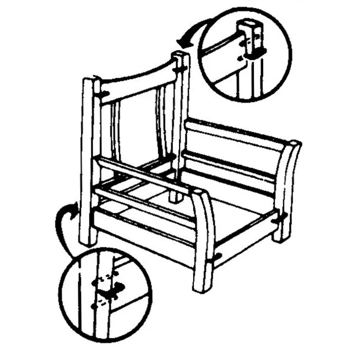 かすがい(家具用) 76mm EA945VL-8 4548745901979【別送品】