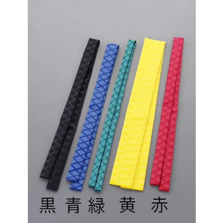 滑り止めグリップ(熱収縮・黒) φ40mmx1.0m EA944-171 4548745947786【別送品】
