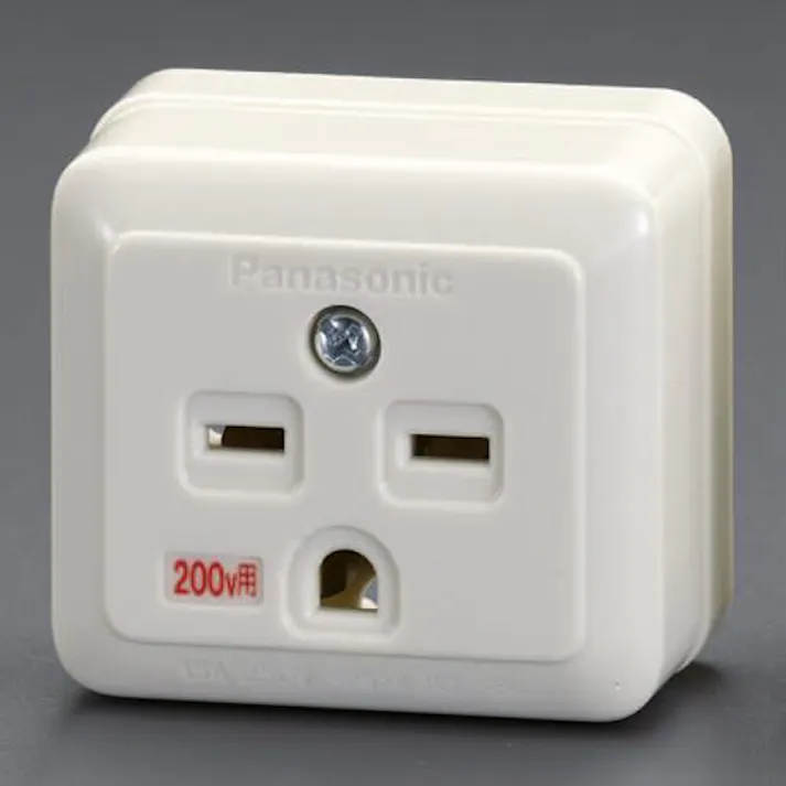 パナソニック(Panasonic) 250V/15A 角型コンセント(1口/接地付) EA940CG-138 4548745975864(CDC)【別送品】