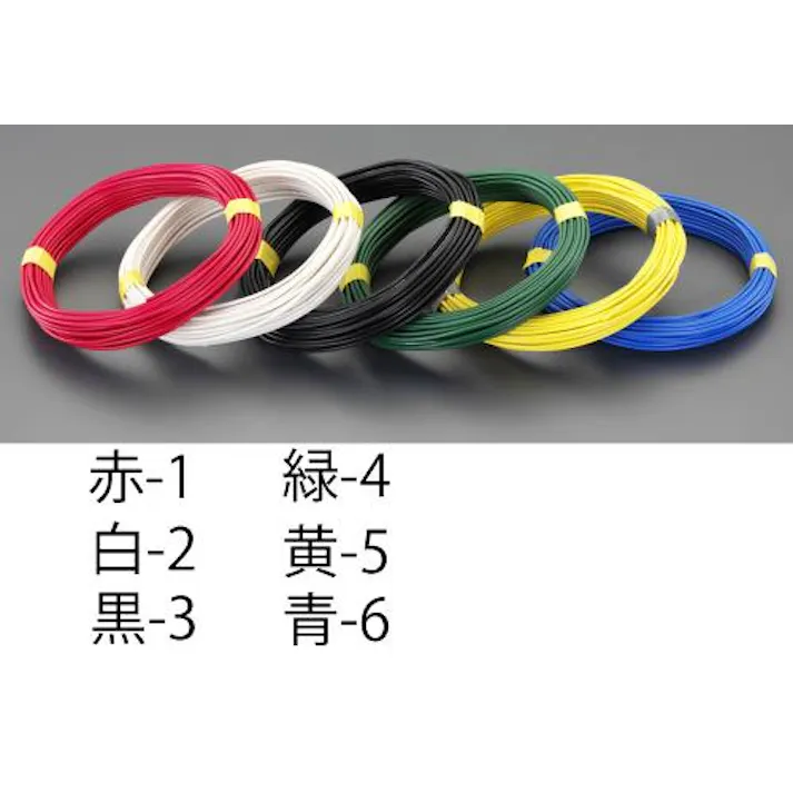 ESCO 1.25m平方mx 20m IV電線(撚線/白) EA940AT-2 4548745979558(CDC)【別送品】