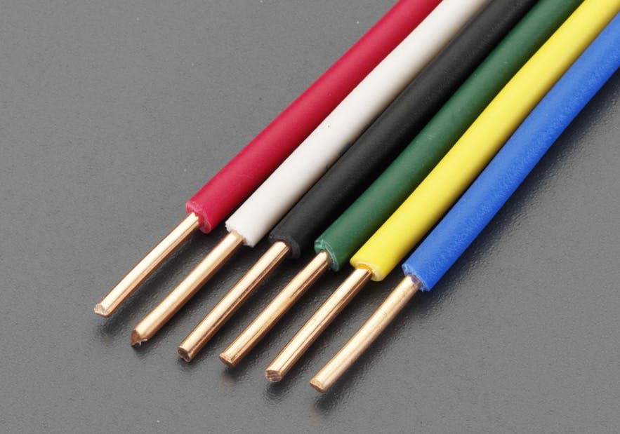 ESCO 1.6mmx 50m IV電線(単線/赤) EA940AT-511 4548745980653(CDC