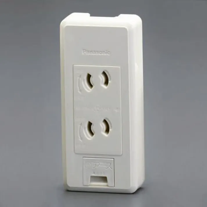 パナソニック(Panasonic) 125V/15A 角型コンセント(2口/抜止・アース付) EA940CG-104 4548745992953(CDC)【別送品】