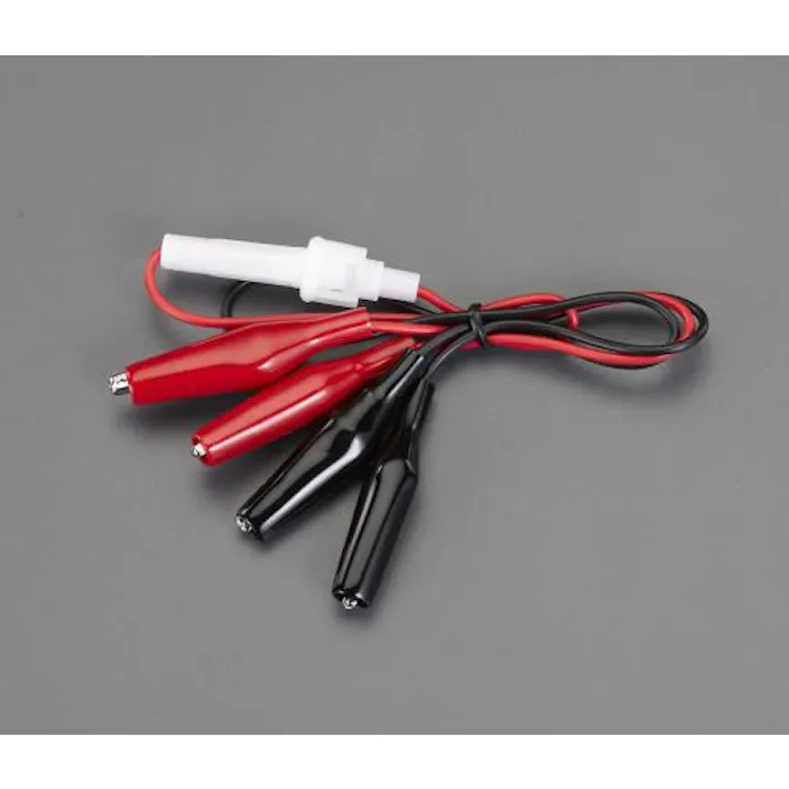 テイシン電機 テストリード(両端クリップ/ヒューズホルダー/2本) 500mm EA940DT-23 4550061065440【別送品】