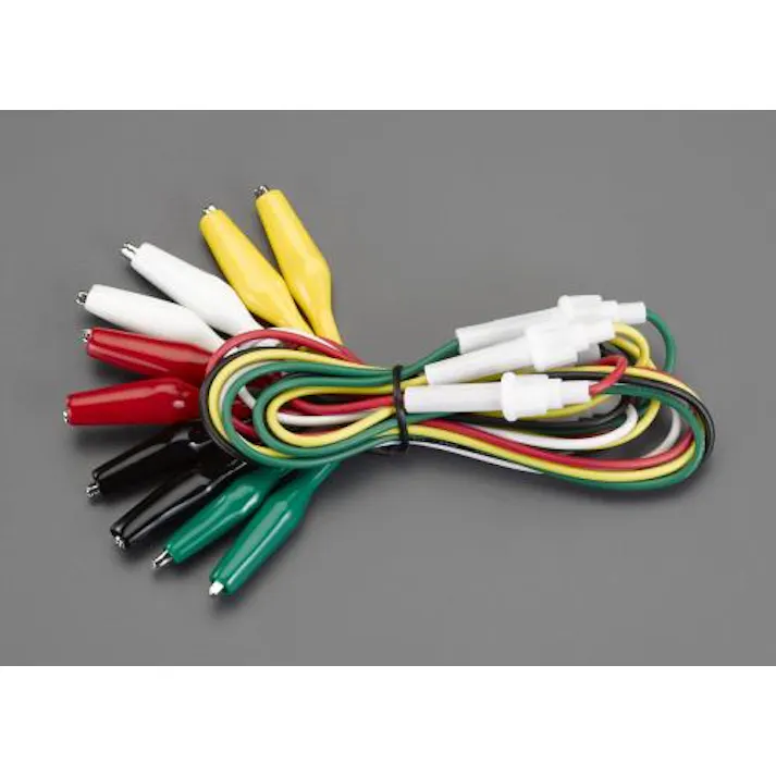 テイシン電機 1000mm テストリード(両端クリップ/ヒューズホルダー/5本) EA940DT-76 4550061065464(CDC)【別送品】
