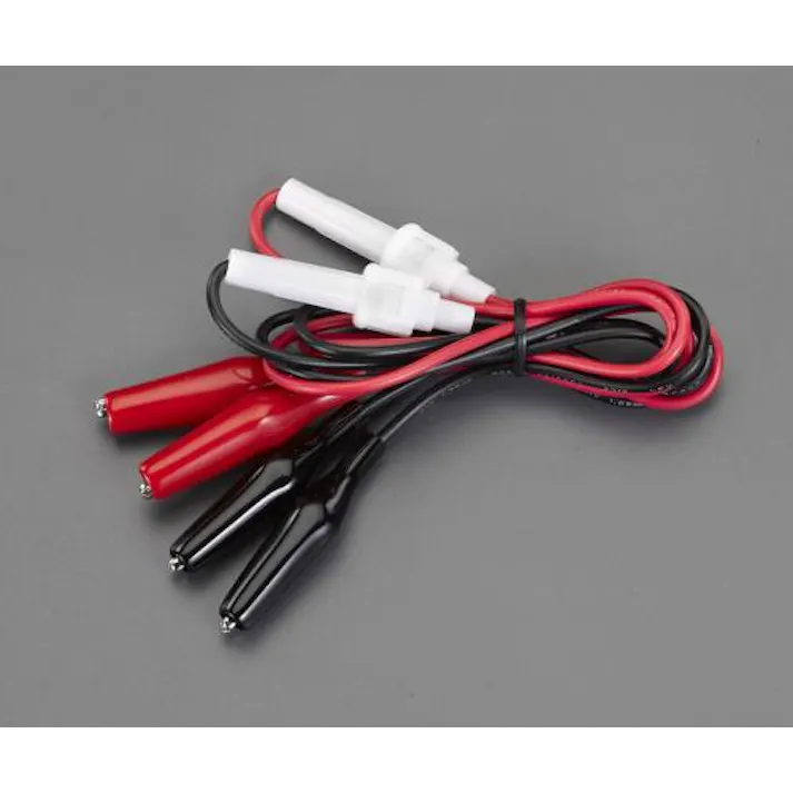 テイシン電機 1000mm テストリード(両端クリップ/ヒューズホルダー/2本) EA940DT-77 4550061075418(CDC)【別送品】