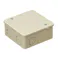 未来工業 中形四角アウトレットボックス(浅型/ノック付/ベージュ) EA947HB-61 4550061084557【別送品】