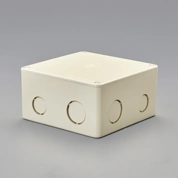 未来工業 100x100x 75mm プルボックス(正方形/ノック付) EA947HC-202 4550061085011(CDC)【別送品】