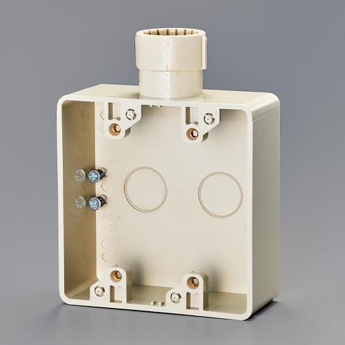 未来工業 スイッチボックス(1方出/2個用) [PF16用] EA940CP-32 4550061087220【別送品】
