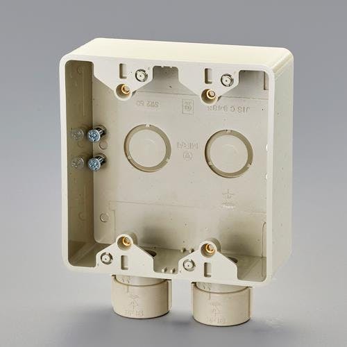 未来工業 スイッチボックス(1方出/2個用) [PF16用] EA940CP-52 4550061087909【別送品】