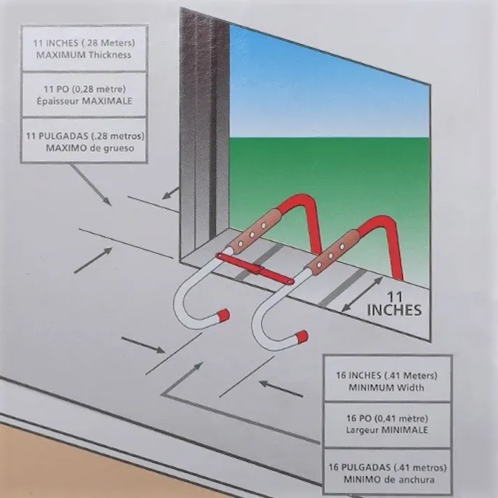 避難はしご(折畳み式) 7.62m EA904Z-52 4550061195482【別送品】