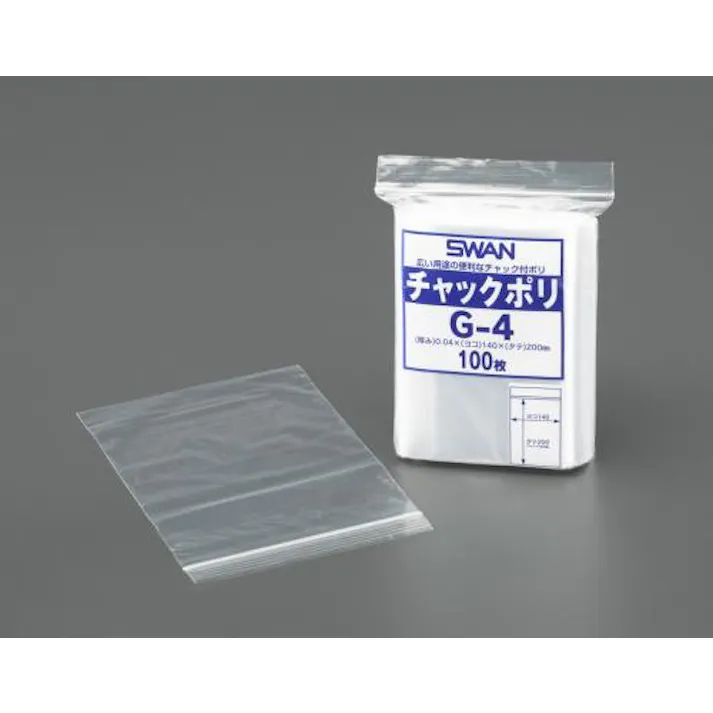 ESCO 85x120mm ポリ袋(チャック付/200枚) EA944CS-53 4550061220085(CDC)【別送品】