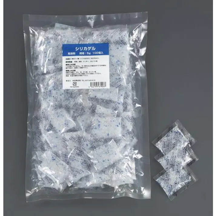 シリカゲル乾燥剤(100個) 60x50mm EA941A-41 4550061223109【別送品】