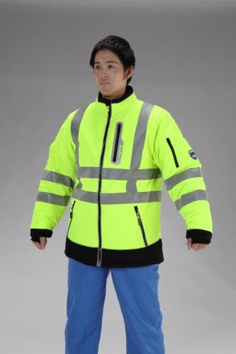 防寒ジャケット(蛍光ライム) [LL] EA915GD-24 4550061235317【別送品】