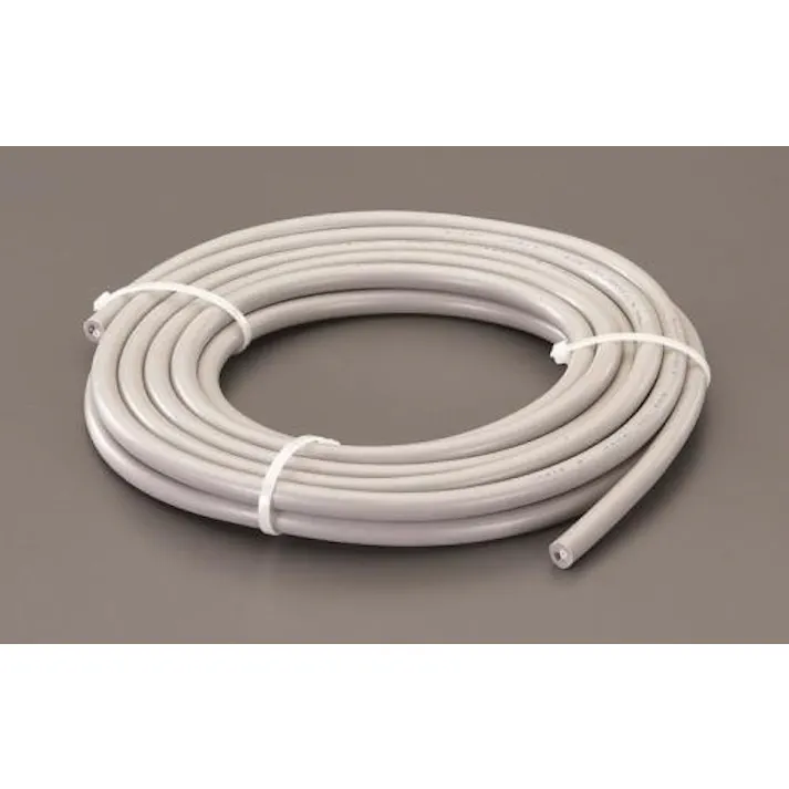 ESCO 1.25m平方mx10m/2芯 ビニールキャブタイヤケーブル EA940AG-606 4550061264935(CDC)【別送品】