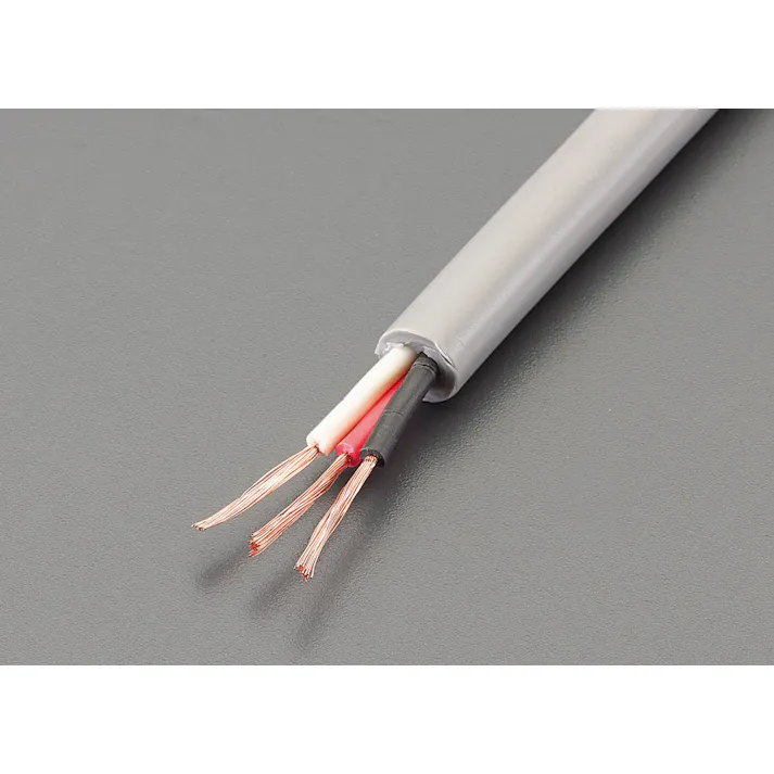 ビニールキャブタイヤケーブル 5.5平方ミリメートルx10m/3芯 EA940AG-648 4550061265291【別送品】