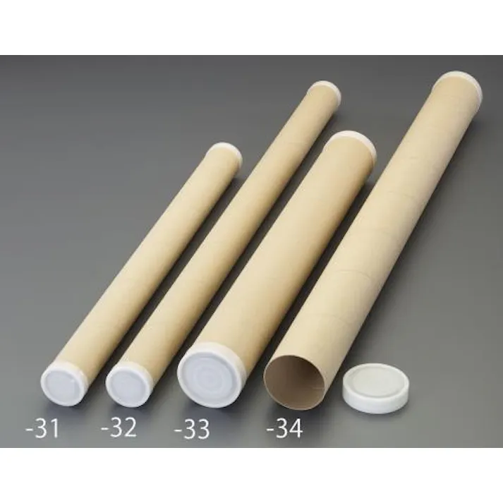 ESCO 79.4x650.0mm クラフト丸筒(フタ付/ 6本) EA927SF-33 4550061380772(CDC)【別送品】