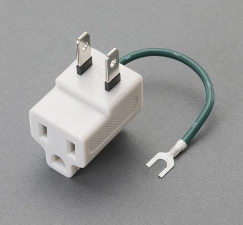 サンワサプライ 3P→2P変換アダプター(L型) AC125V/15A EA940BA-55 4550061382257【別送品】
