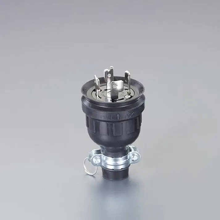 明工社 AC250V/20A 防水型プラグ(接地3P) EA940BJ-6 4550061382288(CDC)【別送品】