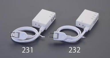 エレコム AC125V/14A タップ(USBポート3個付) EA940CD-231 4550061382486(CDC)【別送品】